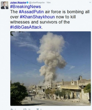 MaxerRonny's tweet photo. @GeromanAT @alisoy1408 Maybe he wants to save them from #IdlibGasAttack!
#Idlib #Breaking https://t.co/wgf1ISiqip