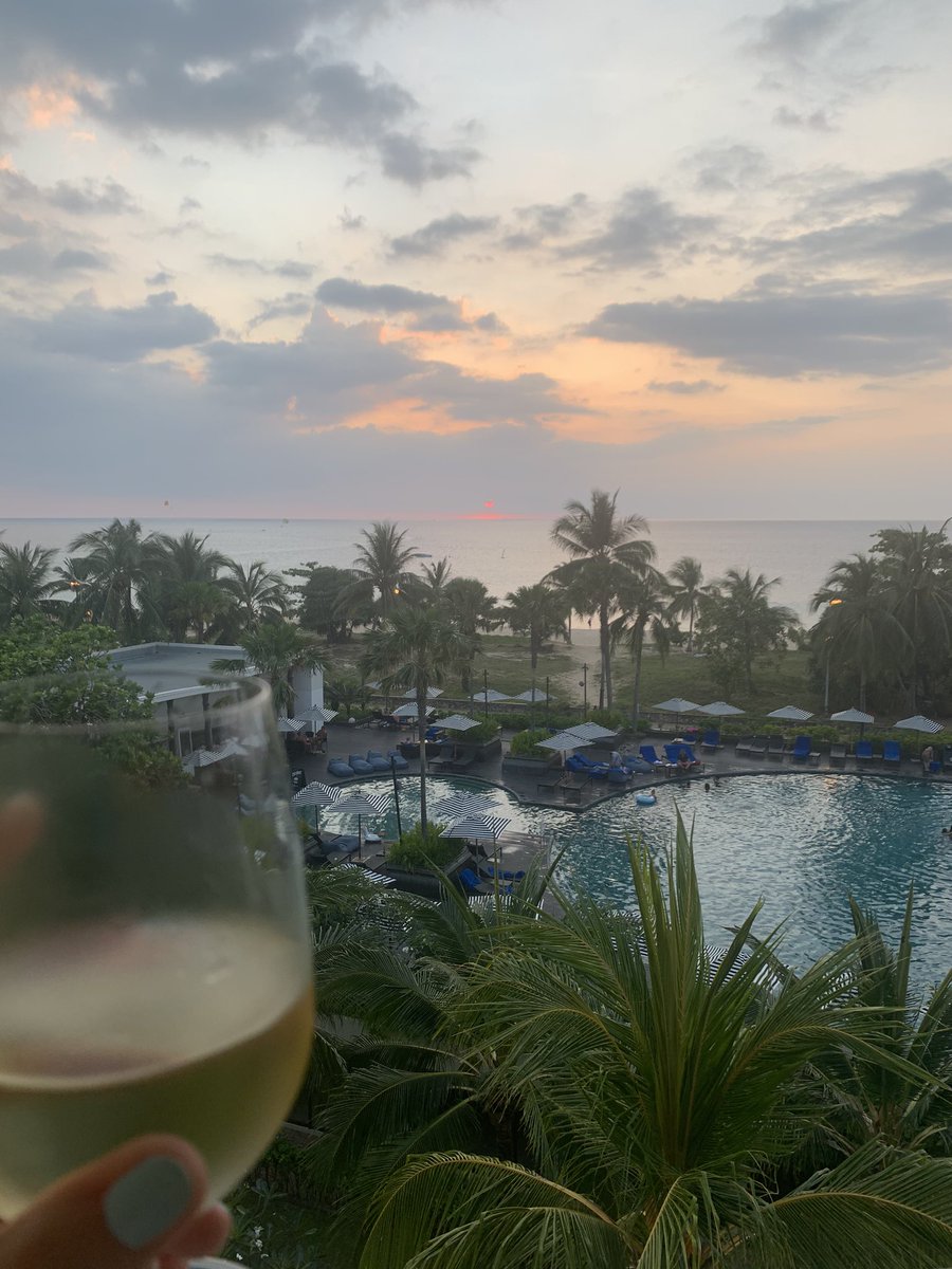 ircoetzee's tweet photo. And so we get to wine o’clock... #sundowners #seaview #helloPhuket #paradise https://t.co/2tXo87TS8m