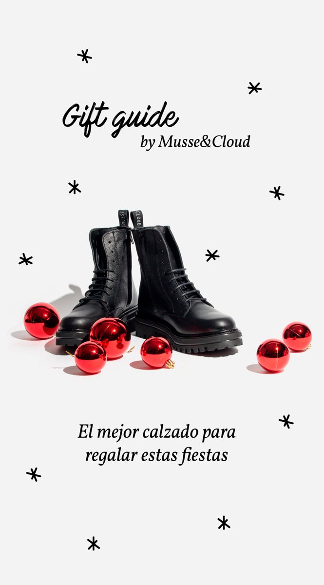 Nuestra guía de regalos ya está aquí!
Toda clase zapatos, botines y accesorios de piel para mujer y hombre 🎁
musseandcloud.co/giftguide 🎄