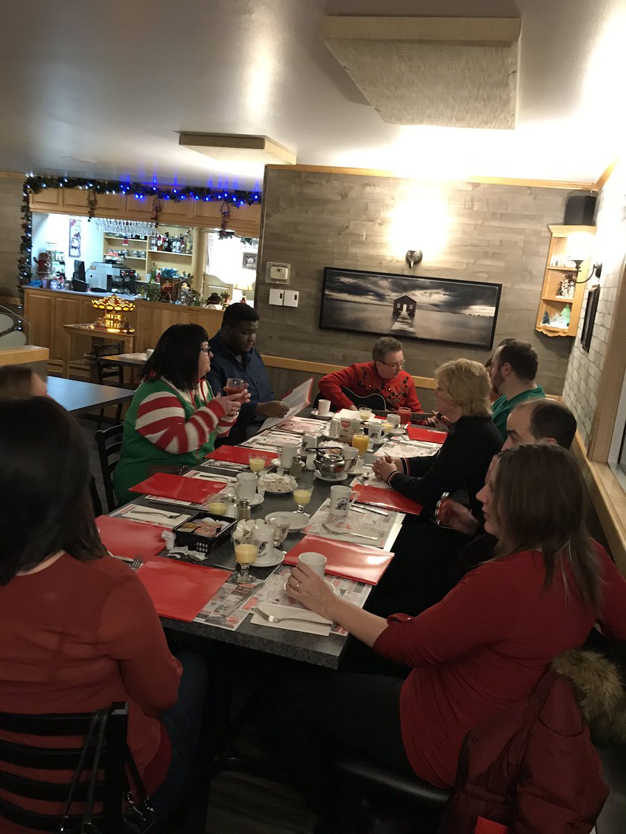 Christmas breakfast with the crew! Happy Holidays! @DylanTufford_TD