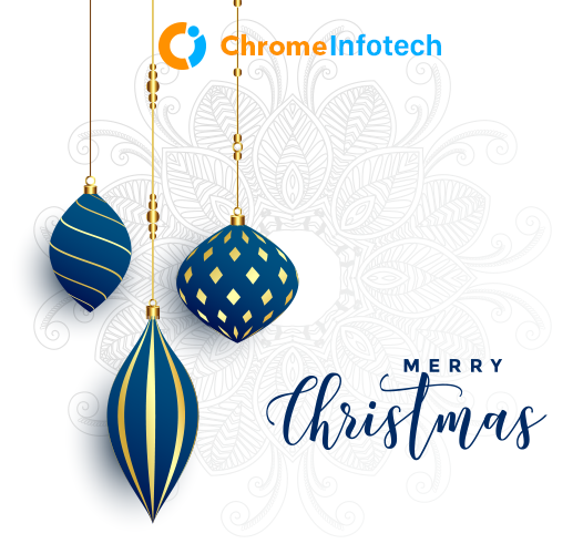 The magical season is here once more where our hearts are filled with the warmth of #love and friendships. ChromeInfotech wishes you and your loved ones a Blessed and Merry #Christmas. May your holidays sparkle bright with joy and laughter!!