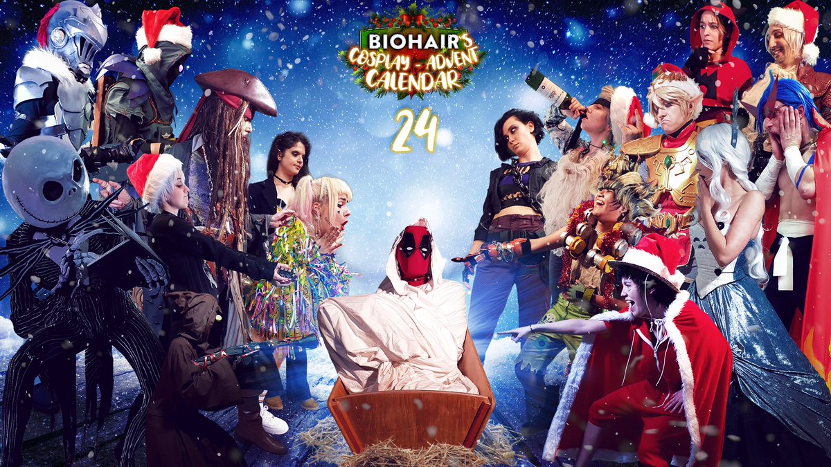 MageStuffStudio's tweet photo. Day 24
I wish you a #MerryChristmas ! 🎅
The adventure is almost over, almost 😉
#biohair #cosplay #AdventCalendar https://t.co/6tAbmqU13s