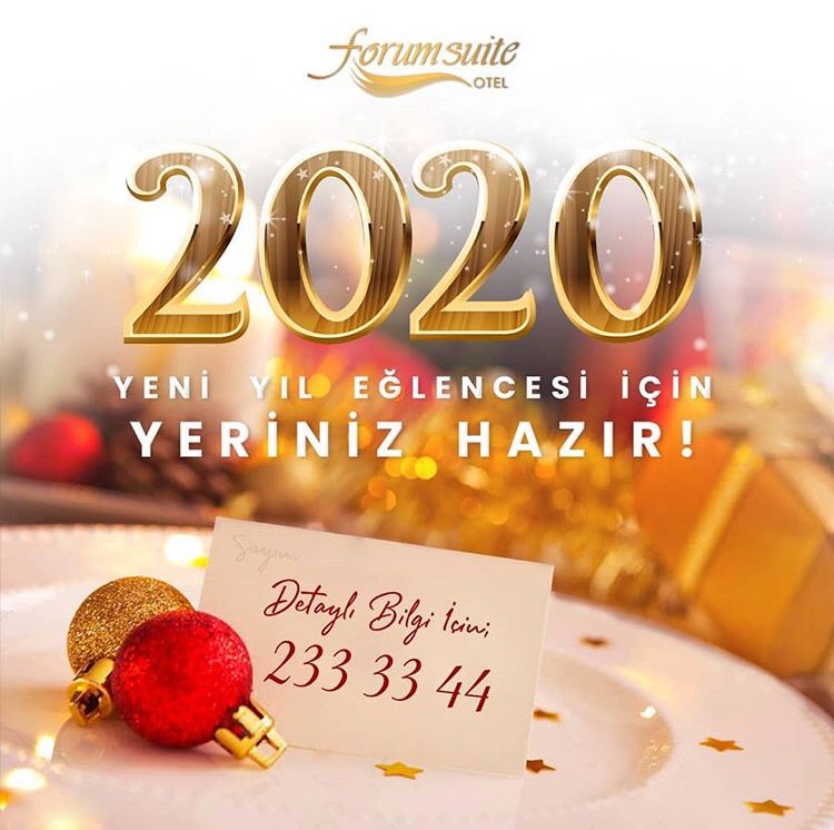 Yeni yıl programınız hazır! @forumsuiteotel #mersin #citymersin #şehrikeşfet #newyear #newyearparty #xmas #yeniyıl #yılbaşı