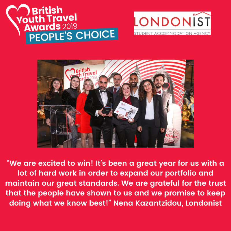 Congratulations <a href="/londonisttimes/">Londonist DMC</a> winning the Peoples Choice category in 2019

ow.ly/XzAn50xE3tc

#youthtravel #BYTA19 #awards #educationaltravel #association #travelstudy #travel #BYTA #sponsorship #peopleschoice