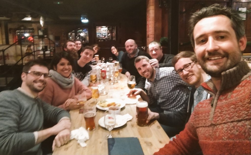 Happy #Christmas all! Thanks to all who joined for the @UoNFutureFood Christmas social at <a href="/canalhousebar/">Canalhouse</a> . Cheers Simon for getting the nibbles in!
