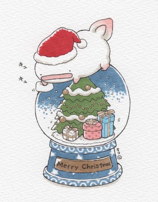 メリークリスマスイブ!今日の更新の前にクリスマスのオオサンショウウオさんをまとめてみました☺️? #クリスマスイブ 