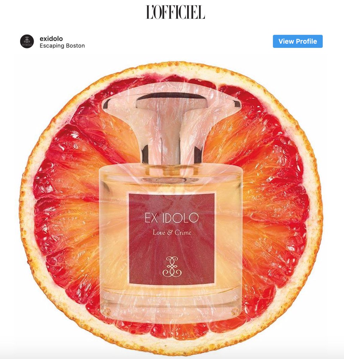 Ex Idolo Love &amp; Crime in l'Officiel

lofficielbaltics.com/beauty/dolce-v…