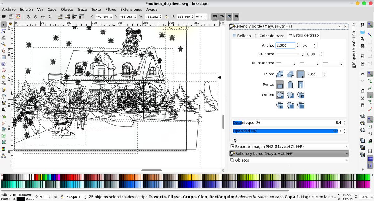 LeonDanArt's tweet photo. #TrabajoCasiTerminado  #Casual #martes   en #Inkscape 🎨🖌️#Linux #ArchLinux,     #PrimeraPrueba de #color #rbg #cmyk #designer #ArteGeek  #artedigital #vectorart   #disenografico   #freelancer #TrazoaMouse      #preescolar #primaria #NavidadEnFamilia #Navidad2019 https://t.co/DHYk94DGKv