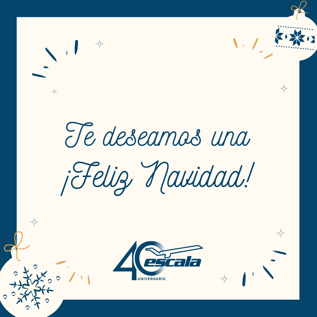 GrupoEscala's tweet photo. Feliz Navidad les desde Grupo Escala! https://t.co/40Igp5r9Ur