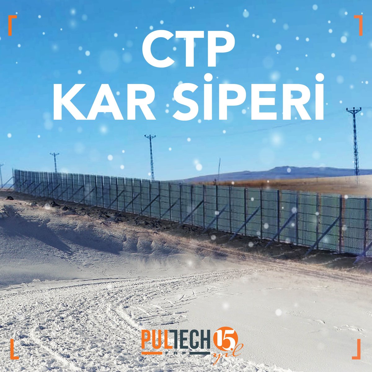 PulFrp's tweet photo. Dış etkenlerle sürüklenen karların yolları
kapamasını önlemek amacıyla kullanılan kar siperler istenilen
yükseklik ve uzunlukta esnek CTP malzemeden üretiliyor. ❄️❄️
...
#pultech #korozyonkontrolaltında #ctpkarsiperi https://t.co/RcpRBDewXo