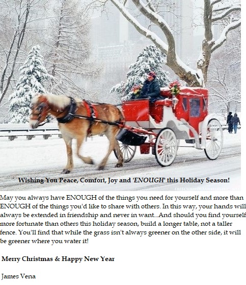 JamesAVena's tweet photo. #MerryChristmas to All! May you always have enough of the things you need for yourself and an abundance of the things you'd like to share with others. In this way, your hands will always be extended in friendship and never in want. And, should you find yourself more fortunate... https://t.co/Y2h6Z2rc4E
