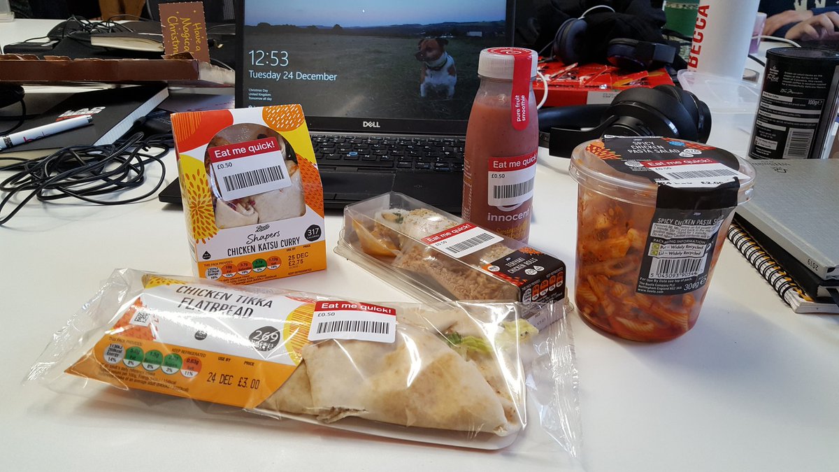 jakesmassey's tweet photo. A fitting Christmas Eve reduction feast.
Once again @BootsUK I have made a right mug of you - and I have no plans of stopping in the New Year.
#whollop #reductionransacking #50pbanquet #heistmaestro #eatyouquick https://t.co/1YxeVFr7vd
