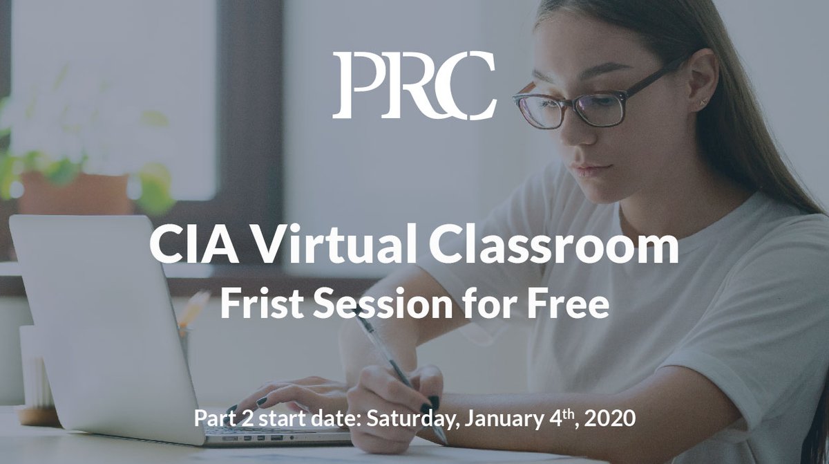 PowersResources's tweet photo. Pass the #CIA_Exam by joining our #CIA Part 2 #live_course which will start on Saturday, January 4th, 2020 - 4:00 PM (GMT).
If you are still unsure, Don't miss this great opportunity and attend the first session for #free.
Register Now!
https://t.co/FEMpBIDeEo
#internal_audit https://t.co/EOCRHh4NqM