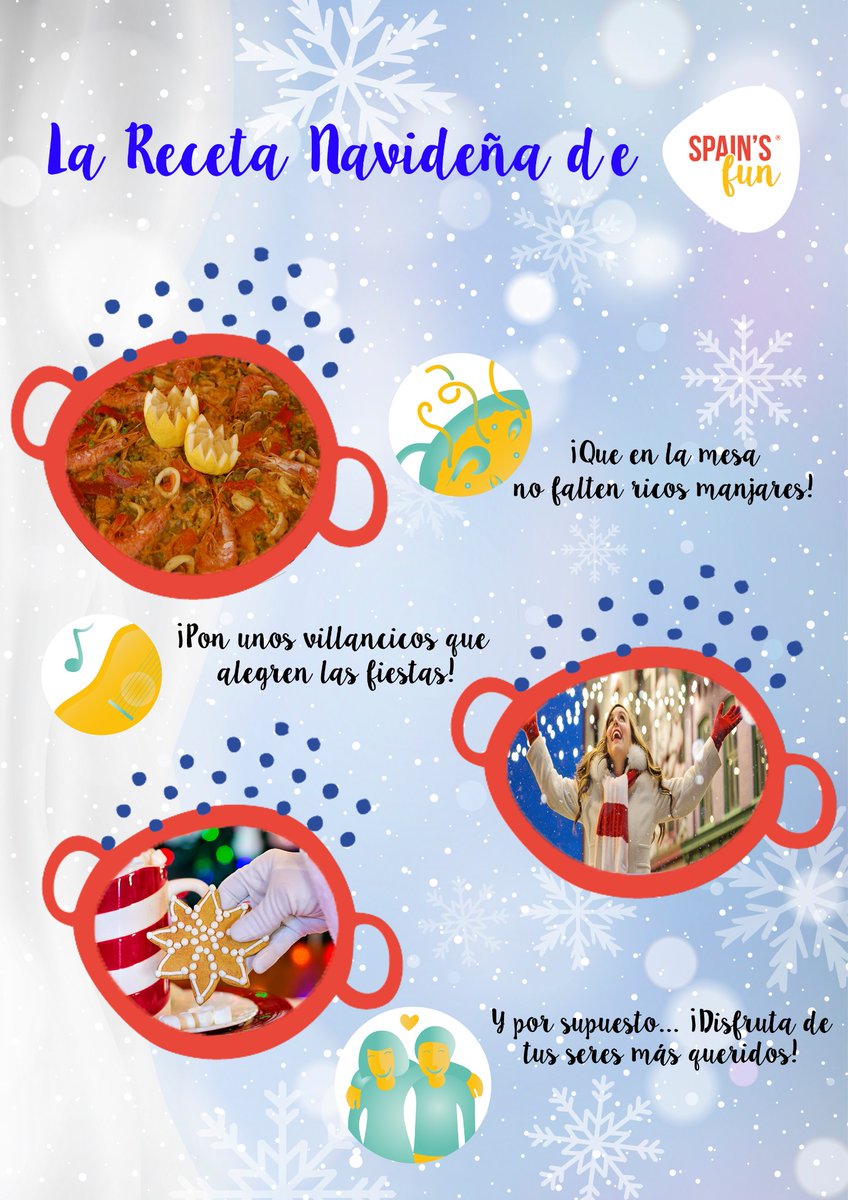Desde Spain's FUN nos gustaría felicitaos las fiestas 🎉🔔🎉 con una receta muy especial 💝, para asegurarnos que no te falta ningún ingrediente para hacer de ellas unos días muy divertidos 🥳🥳🥳

Y lo mejor de todo… ¡Esta receta es válida para cualquier época del año! 👏👏👏