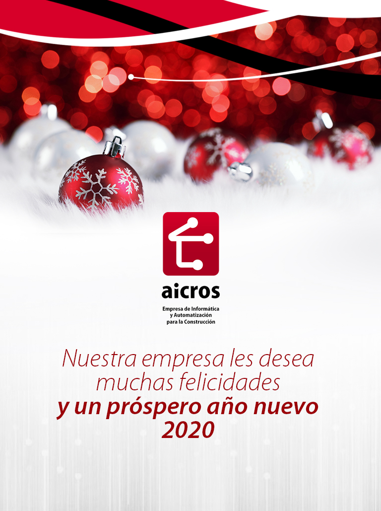 Muchas Felicidades en el nuevo año 2020; que sean 365 días de mucha salud, dicha, amor, prosperidad y éxitos para todos ustedes y sus familias.

Sigamos cosechando nuevas victorias. Feliz Navidad y Próspero Año Nuevo. #AicrosComunicación