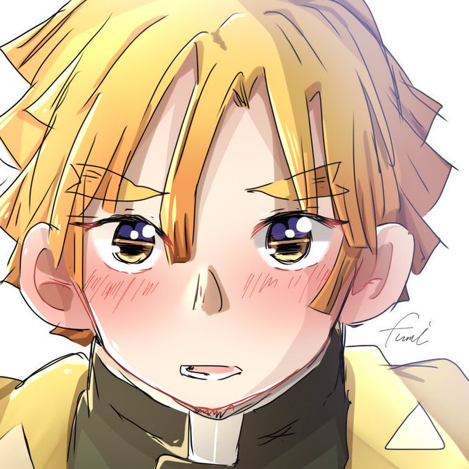フィーさんがTwitterに投稿した我妻善逸(鬼滅の刃)のイラスト。