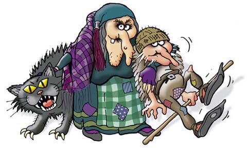 INLNA1's tweet photo. Grýla and Jólakötturinn (Yule cat) are last to appear (tonight!). She eats naughty children and the cat eats kids who don’t get clothes for Christmas. https://t.co/lU6wMA04eU