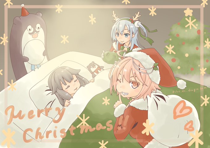 「hair ornament merry christmas」 illustration images(Oldest)