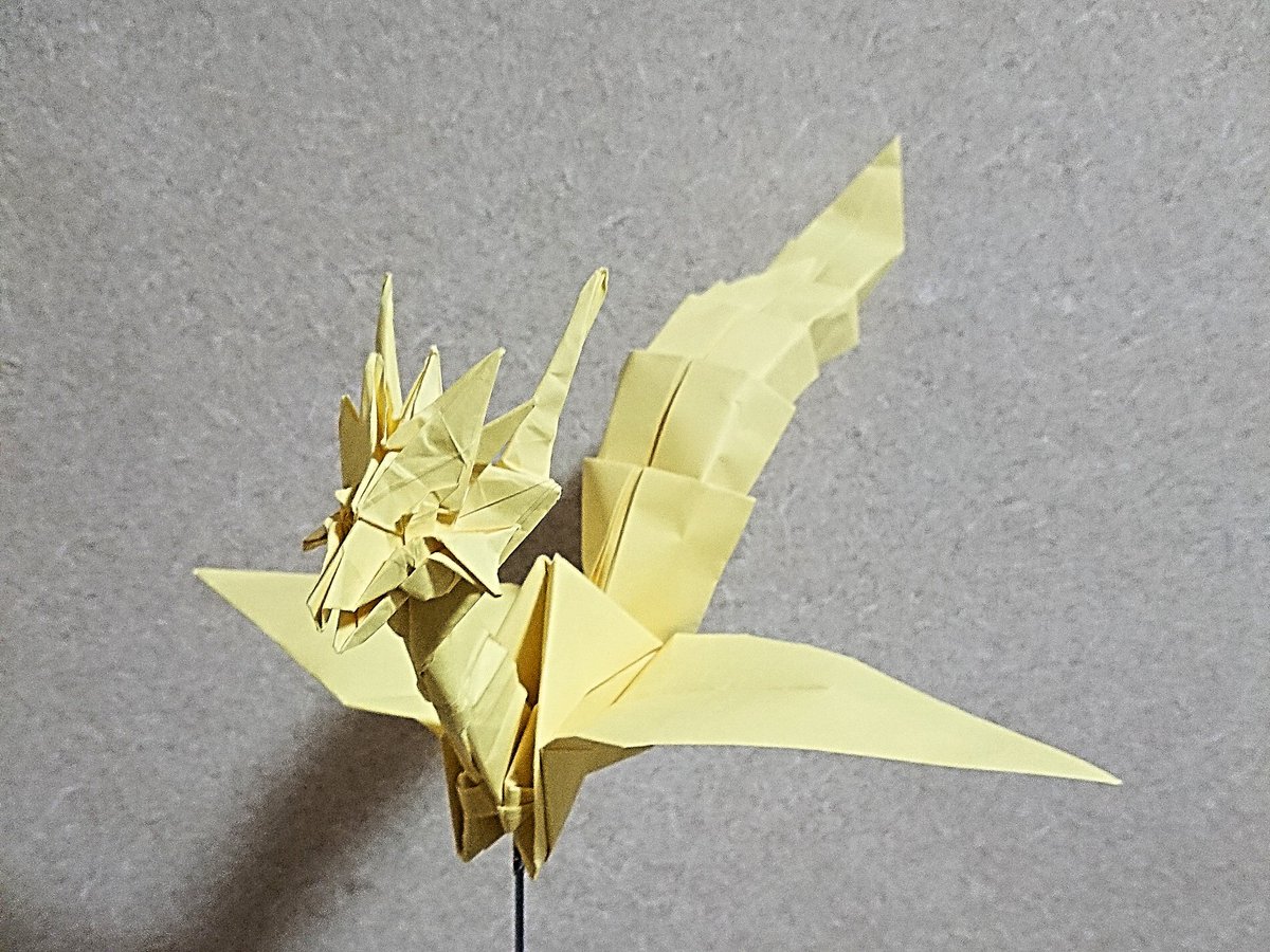 山口智之 折り紙へ続く道 神谷さんのディバインドラゴンと鶴を融合しました 作品名 変形ツル 竜王 Version2 折り方 不切正方形一枚 創作 折手 私 用紙 色上質紙 特薄 元ネタの出典 神谷哲史作品集 山口智之 折り紙へ続く道 神谷さんのディバインドラゴンと鶴を融合しました 作品名 変形ツル 竜王 Version2 折り方 不切正方形一枚 創作 折手 私 用紙 色上質紙 特薄 元ネタの出典 神谷哲史作品集