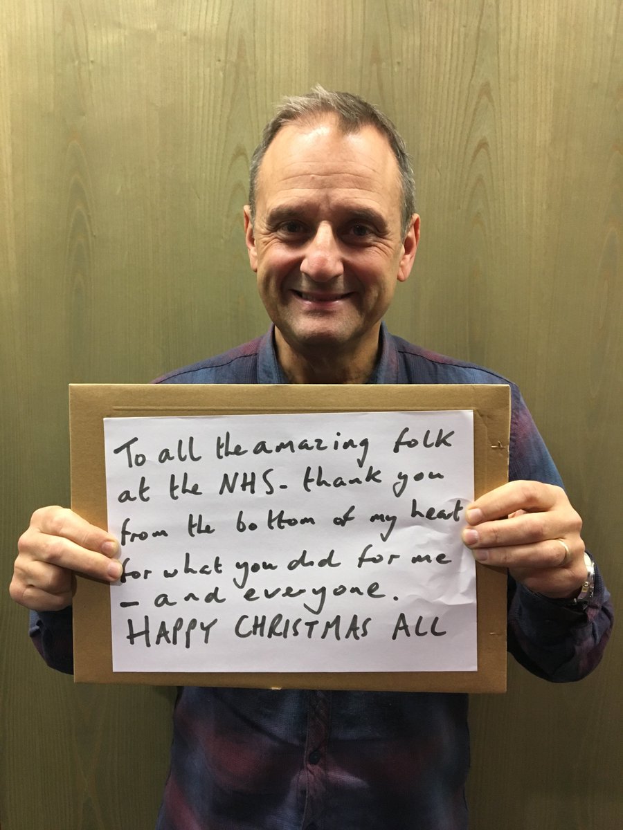 NHSMillion's tweet image. DJ Mark Radcliffe recovered from cancer with the help of the NHS ❤️

So many of us have a reason to be thankful for NHS staff this Christmas - RT if that includes you