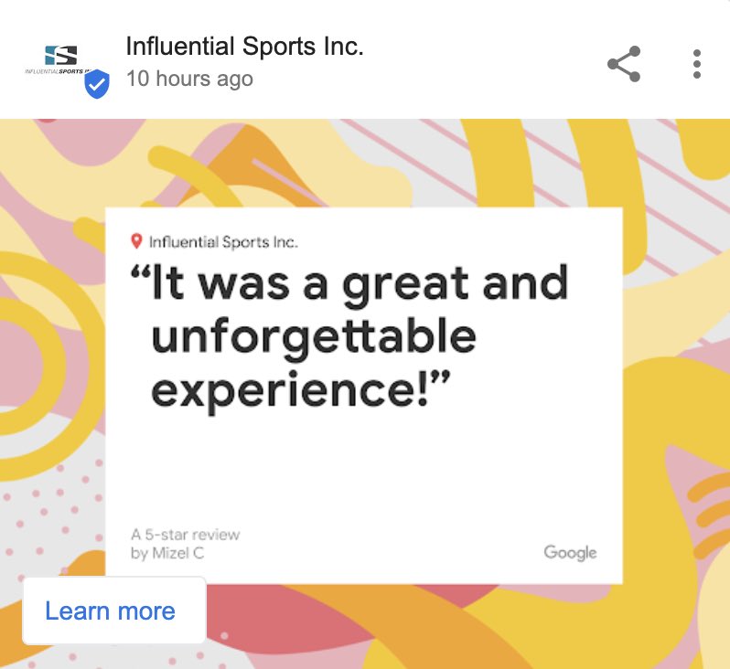 Athletes are speaking about their show experience with a 5 star review! google.ca/search?q=Influ…