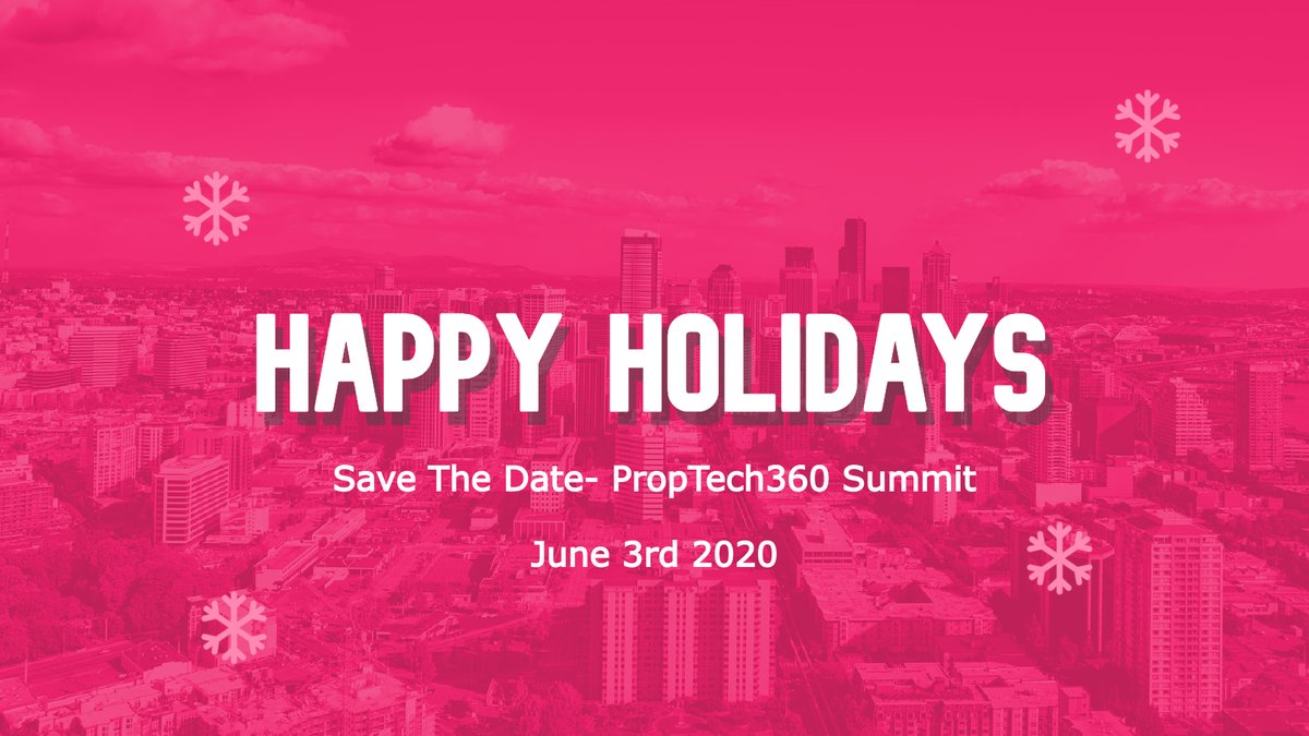 Prop_tech360's tweet photo. Happy Holidays Everyone. 2019 was an amazing year. 2020 Is only going to be bigger &amp; better. #proptech360 #proptech #israel #CRE #HappyHolidays https://t.co/jW2ik2o5oQ