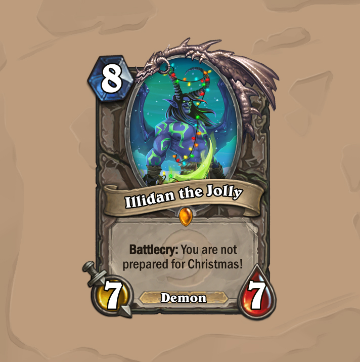 Illidan the Jolly is wishing you all Merry Christmas! <a href="/Warcraft/">World of Warcraft</a> <a href="/BlizzHeroes/">Heroes of the Storm</a> <a href="/PlayHearthstone/">Hearthstone</a> 

#worldofwarcraft #hearthstone #hots #heroesofthestorm #blacksmiley #Christmas #illidan