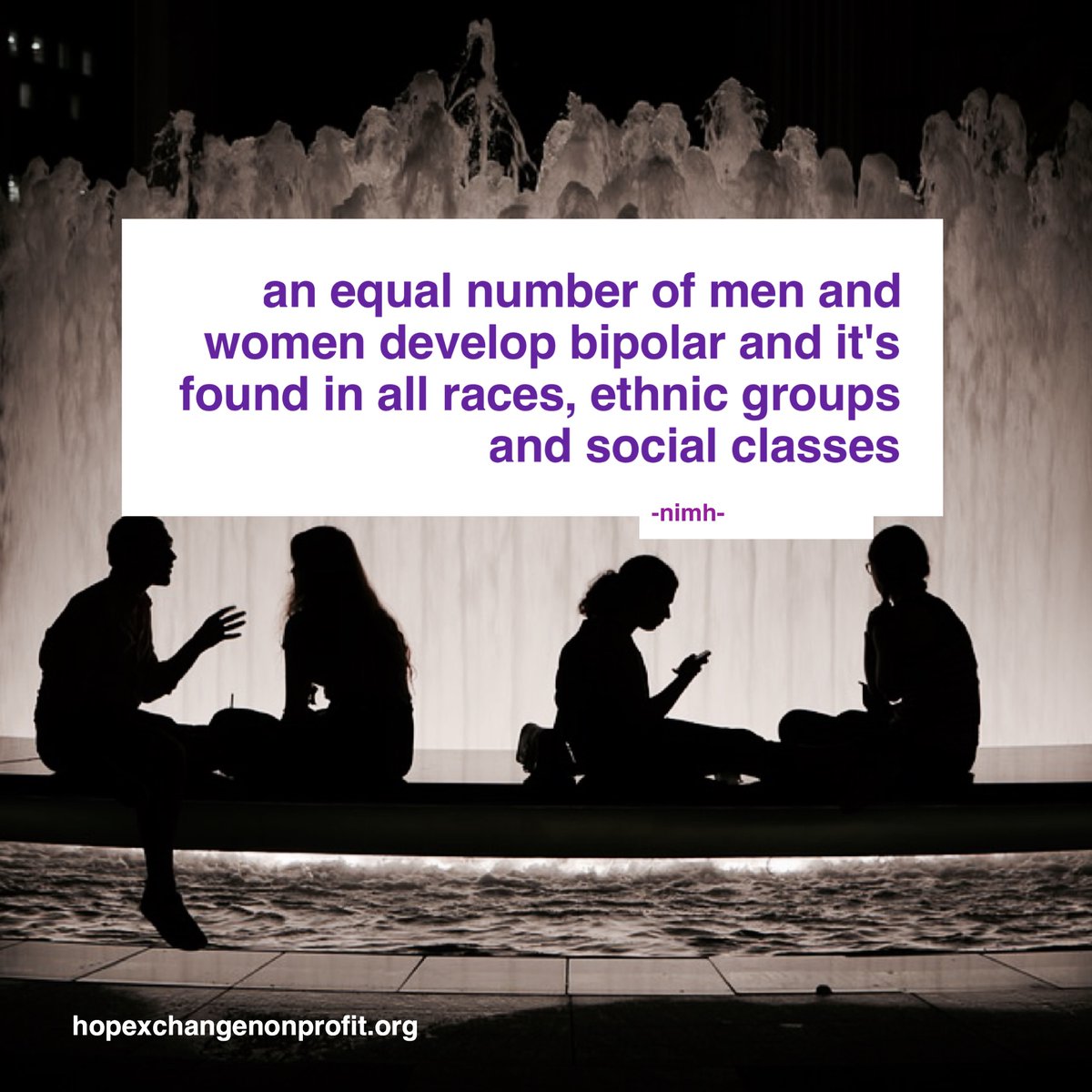 BipolarHotMess's tweet photo. Equal numbers of men and women develop #bipolar #bipolarhotmess https://t.co/7K356gGNCA