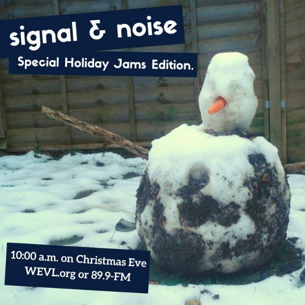 WEVL's tweet photo. It's Christmas Eve! Tis the season for Holiday Jams! Tune in to 89.9FM or on https://t.co/bs5sJt7H9m today 10AM-Noon for Signal & Noise with @TennKerry to hear @phoebe_bridgers @lucydacus @okkervilriver @joshritter @TheNewPornos. #GetMelted #listenersupported #volunteerradio https://t.co/SvaIzJONy0