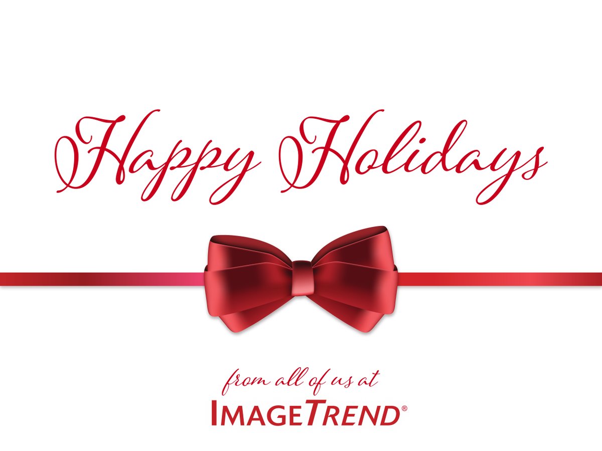 HireTouch's tweet photo. Happy Holidays from all of us at ImageTrend! https://t.co/QKCI7sAUzO