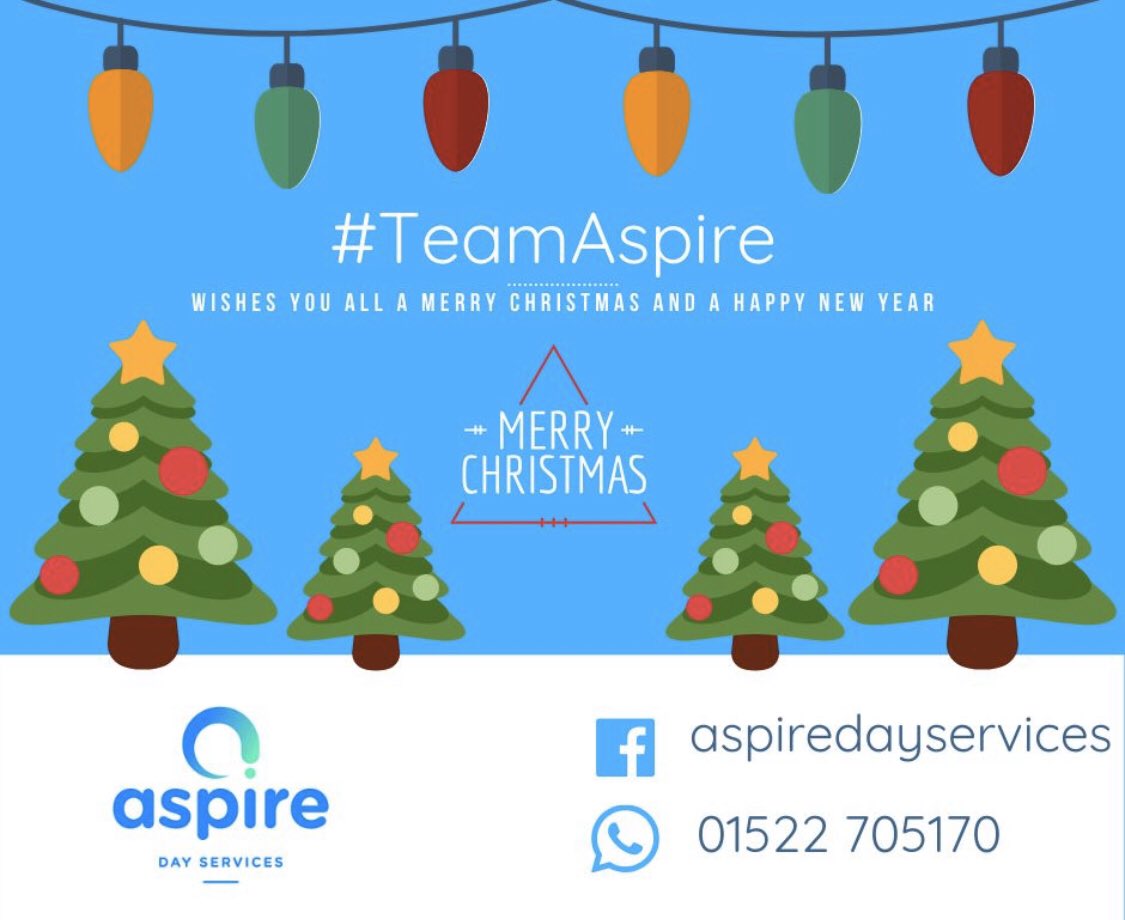 Merry Christmas from all at Aspire Day Service 🌲