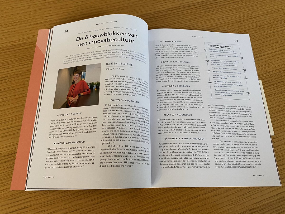 jansoone's tweet photo. De innovatiecultuur van Duke&amp;Grace in de derde editie van #ZigZagHR! https://t.co/Gb4zBkt2Gh
