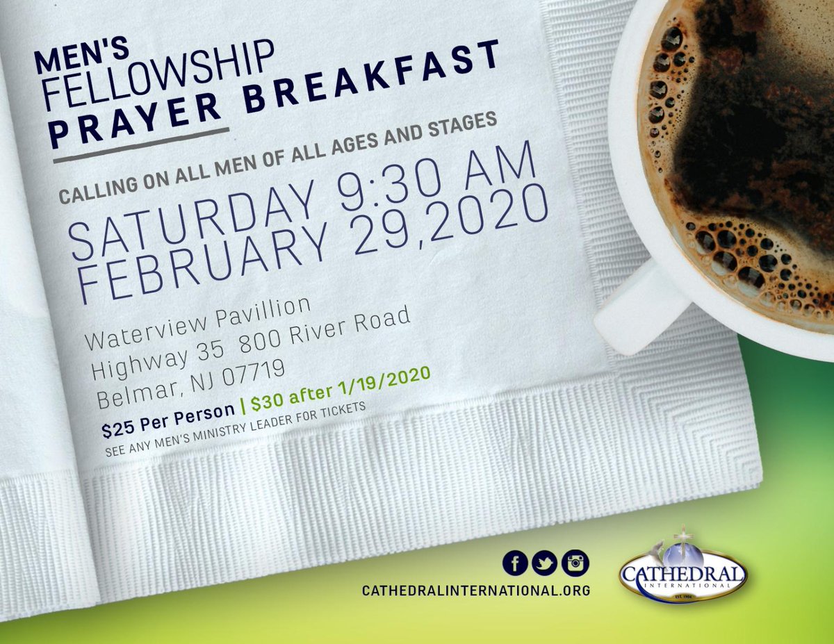 The flyer for the breakfast