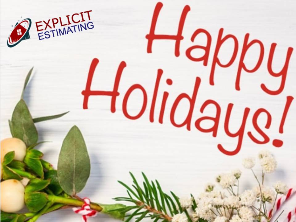 Explicit_Info's tweet image. Happy Holidays!

#Happyholidays #takeoff #quantitysurveying #estimating #takeoffs #quantitytakeoff #materialtakeoff #boq #happyholidays #constructionestimating