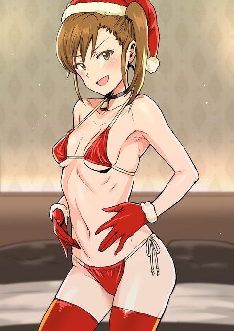 プレゼントを欲している真美サンタ。 