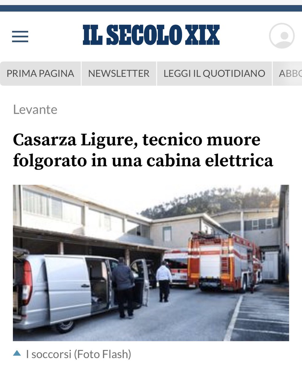 BentivogliMarco's tweet photo. Un bruttissimo Natale per la famiglia di Stefano a #Casarza, i suoi colleghi e tutti i lavoratori. Morire sul lavoro la vigilia di Natale a 45 anni con due figli e' il segno di quanta, troppa strada dobbiamo fare per affermare il lavoro degno.' https://t.co/KKj8m9JoXh