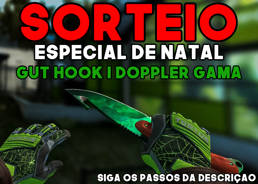 SORTEIO ESPECIAL DE NATAL 🎅🏻🎄🎁
Faca Gut | Doppler Gama (Fake Emerald) R$850 🤑
Regras:
1- Like + RT + Seguir <a href="/CanalDoSaullo/">Saullo</a> 
2- Marcar 1 Amigo nos Comentários
3- Concluir a Participação pelo link:
bit.ly/SorteioNatalFa…

Resultado sai no dia 25/12, boa sorte a todos 🍀