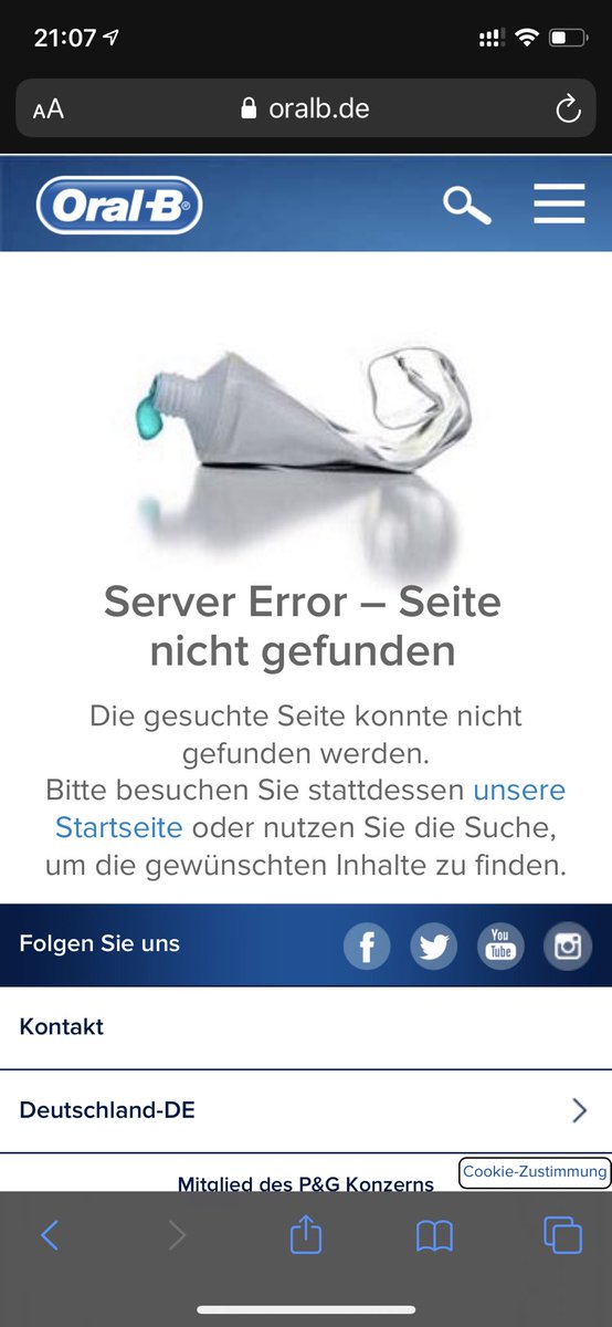 RolleDaniel's tweet photo. @OralB_DE Server down? Logging into the app brings up an #502 #error / desktop brings up an error as well https://t.co/gDW8bR5plU