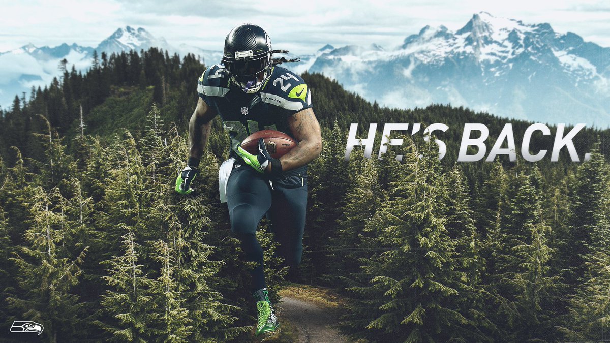 Seahawks's tweet image. 😏 @MoneyLynch 😏