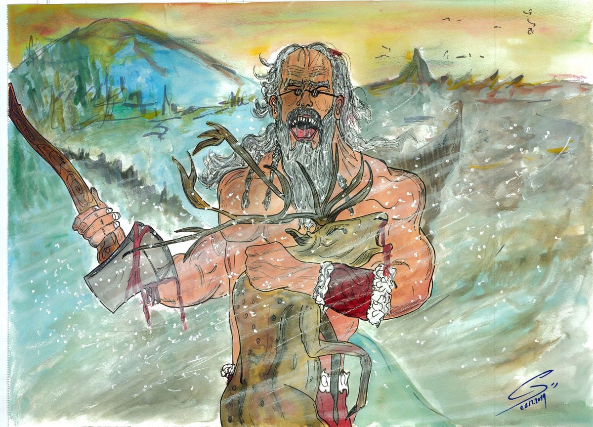 #merrychristmas 🎄#psychoclaus #santaclaus #fantasyart