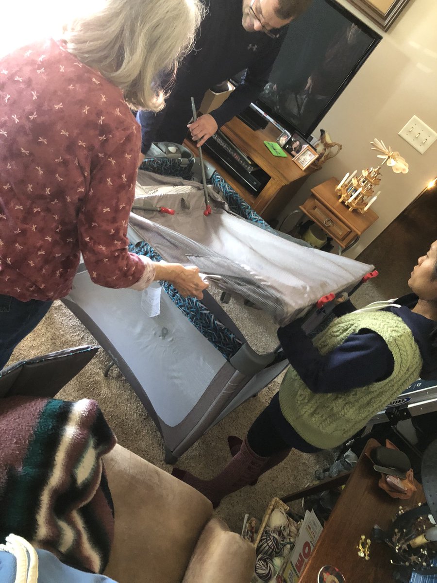 KimLovelady1's tweet photo. Watching my brother, sister-in-law, and my mother trying to put a deluxe baby pack-n-play together is quite entertaining. 😆😂🤣
#newnephew #babyLovelady #BayLo https://t.co/SkAxc2mLm3