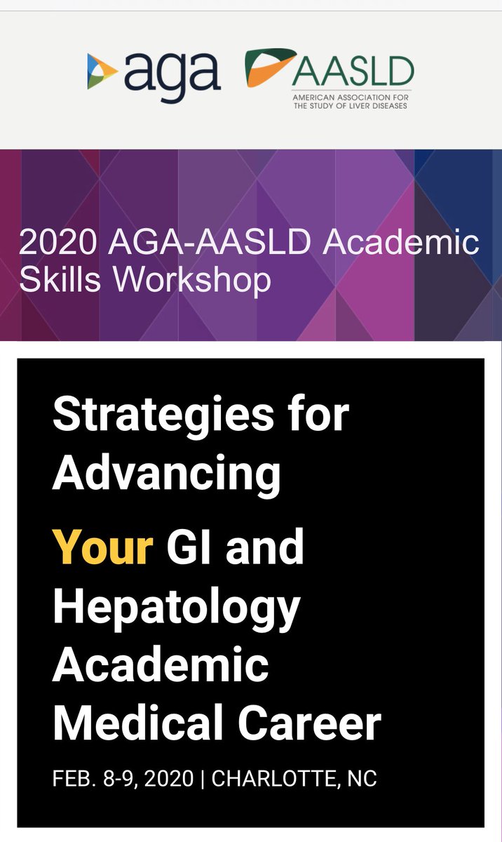 Honored to have been chosen as one of the lucky ones to attend attend the <a href="/AmerGastroAssn/">American Gastroenterological Association (AGA)</a> and <a href="/AASLDtweets/">AASLD</a> Academic Skills Workshop in February! Looking forward to this great workshop and learning from the amazing faculty! Thank you <a href="/jphysiol_eic/">JPEiC</a> <a href="/WRayKimMD/">W Ray Kim</a>