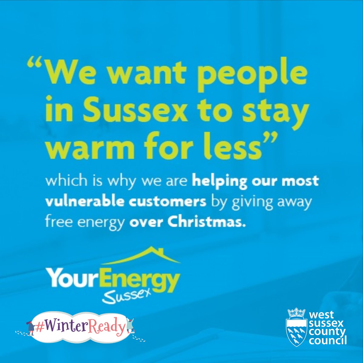 This #Christmas we’re giving the gift of a warm home to our most vulnerable customers who are struggling to pay their energy bills. 🎁🏡

It’s part of <a href="/EnergySussex/">Energy Services Team</a> commitment to tackling fuel poverty. Find out more here: yourenergysussex.org.uk
#WinterReady