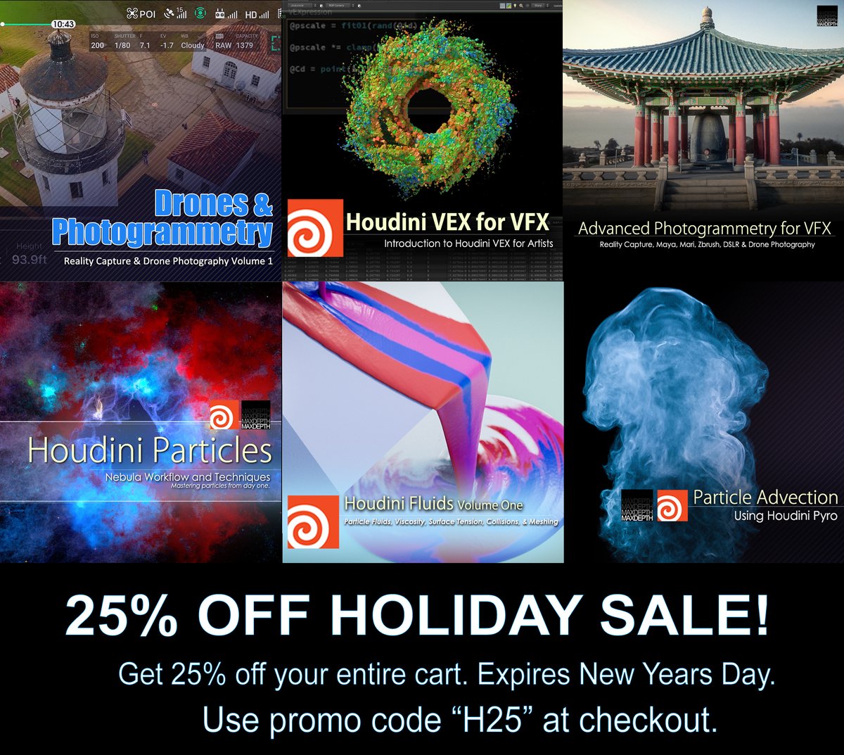 THEMAXDEPTH's tweet image. Holiday Training Sale Starts now! Use promo code "H25" for 25% off your entire cart. The more you buy the more you save! Sale ends New Years Day. maxdepth.tv/shop