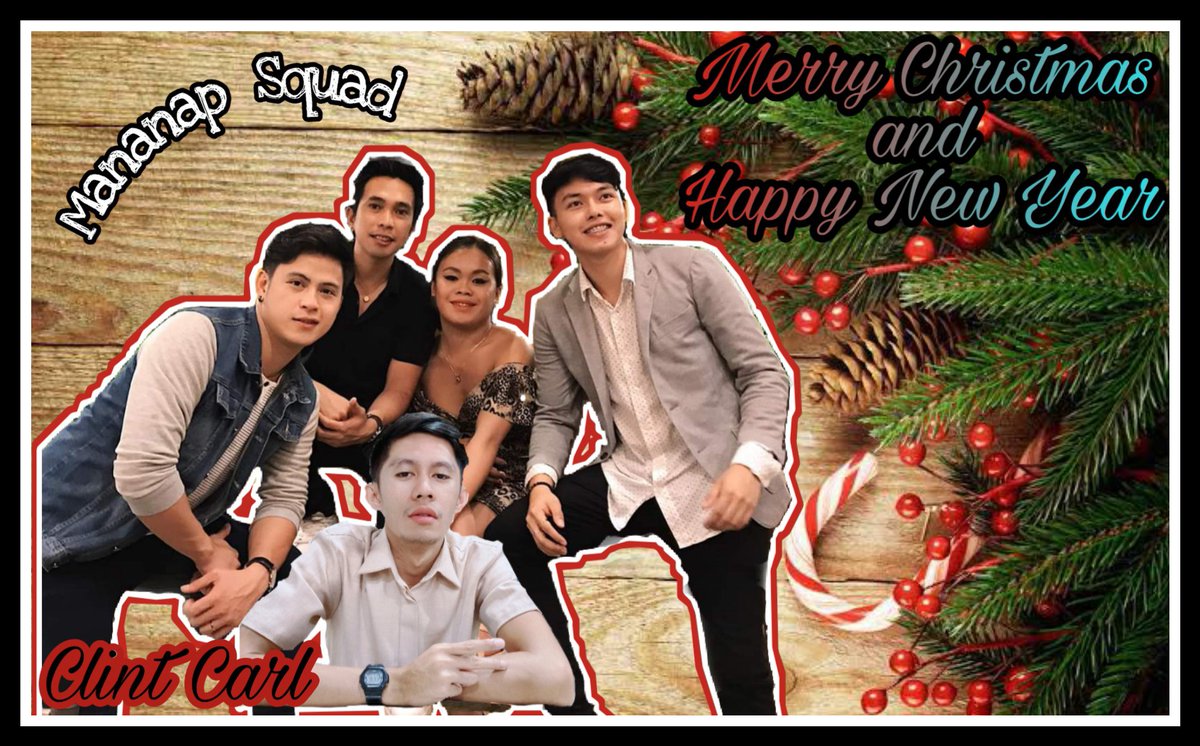 clintcarln's tweet photo. Merry Christmas and Advance Happy New Year everyone. Especially to angkol @Medyomaldito @amorin_jasper @imsnakeprincess @Glestercapuno @MananapSquad amping amping see you puhon. Love you all 😘😘#MananapSquad https://t.co/0FvX1q1ON7