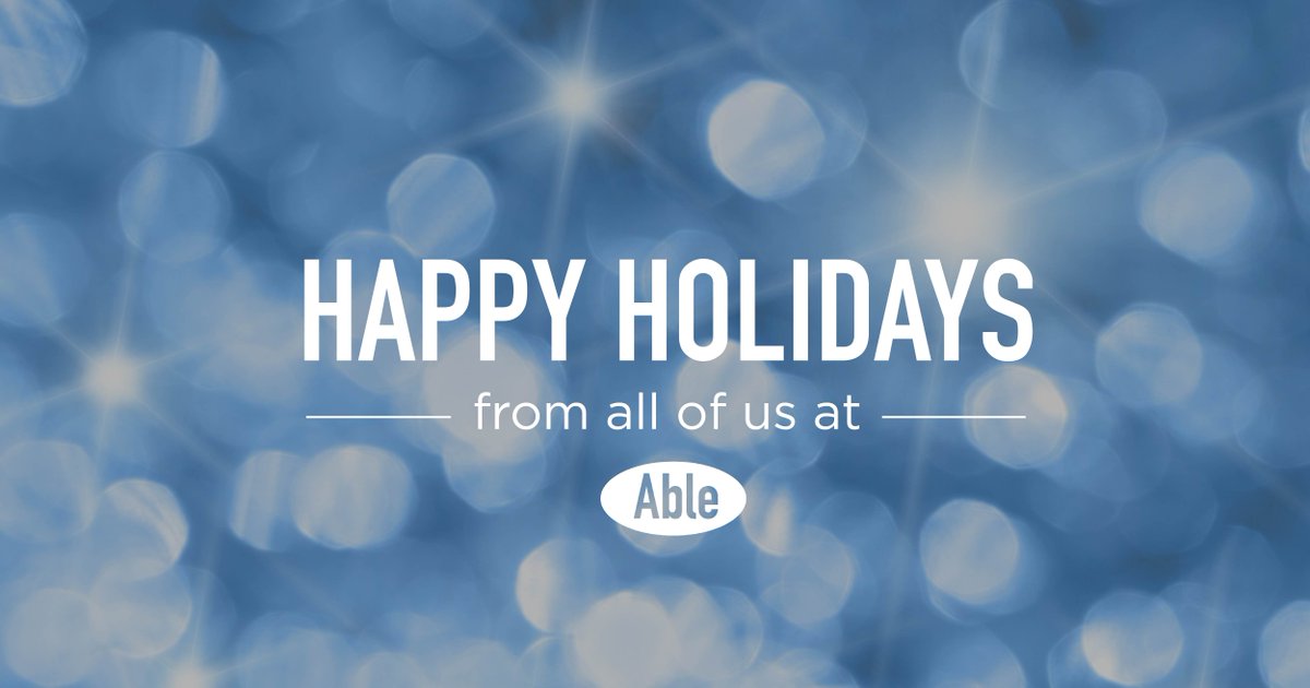 Happiest of holidays from #AbleAerospace.