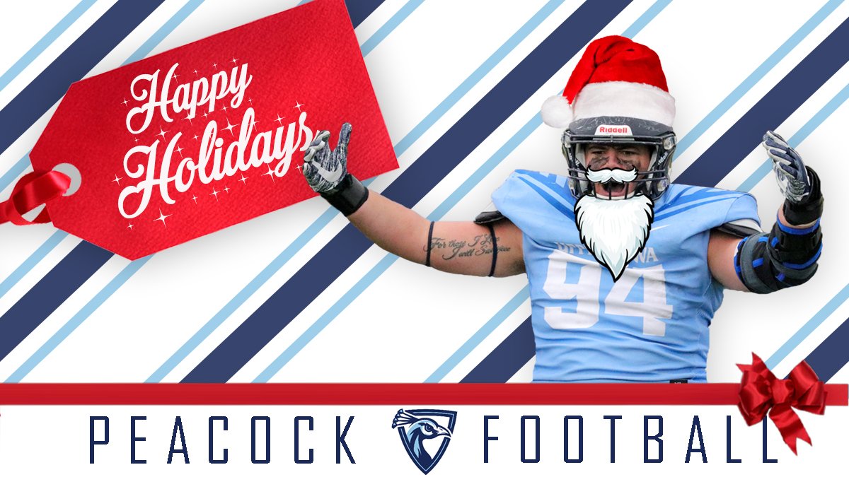 Happy Holidays from the Peacock Football family!