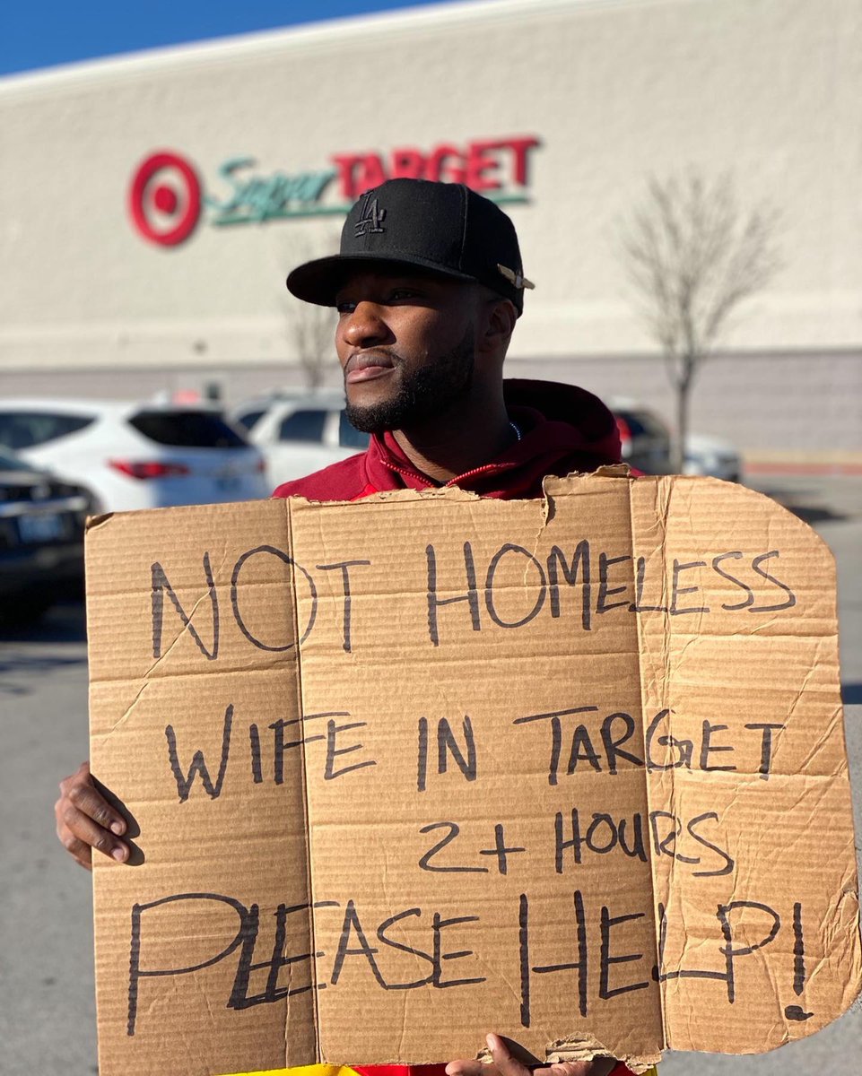 iammiketodd's tweet photo. HELP ME!

The way that my wife and @Target can’t get enough of each other... has ya boy over here broke and begging for alms-🧐(Word of the day) look it up👍🏾

#targettakesmymoney #wedontneedit #yousaidyouneeded1thing #youalie #merrychristmas #imgettingasecondjob #anybodyhiring https://t.co/GmE7CIow3n