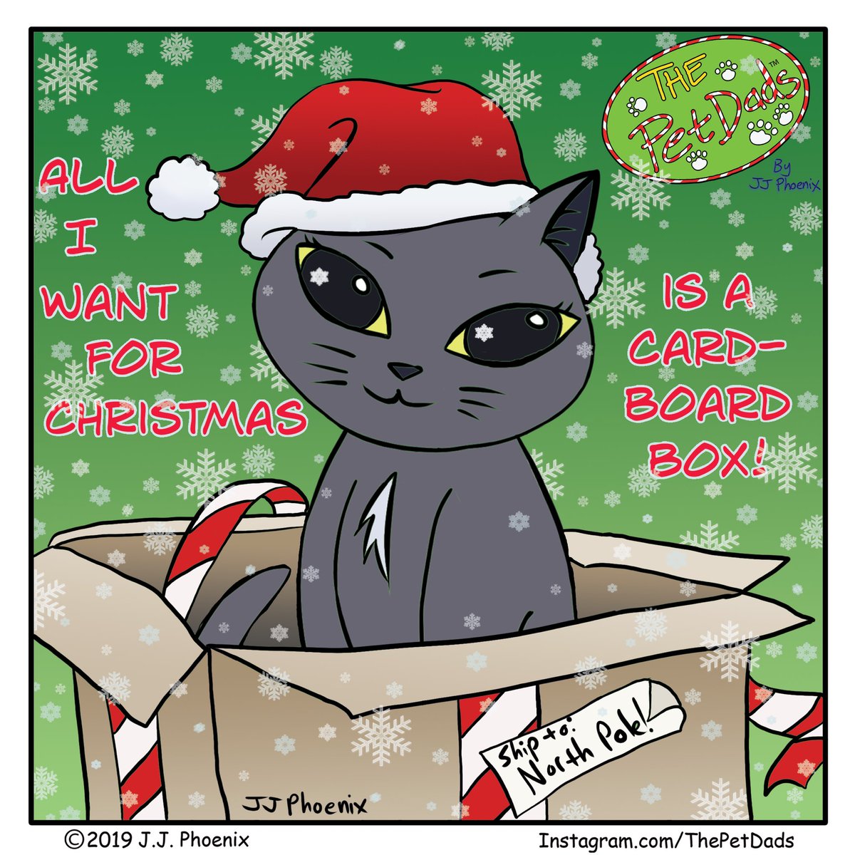 thepetdads's tweet photo. Kitties are easy to shop for! Merry Christmas Eve from The Pet Dads Family!
#webcomic #merrychristmas #comics #meowychristmas #gaycomic #cutepets #comic #cartoons #funnypets #cutepet #kitty #petlovers #funnycats #dogs #cathumor #catlover #kitties #pethumor #cutecats https://t.co/J772eqX6h7