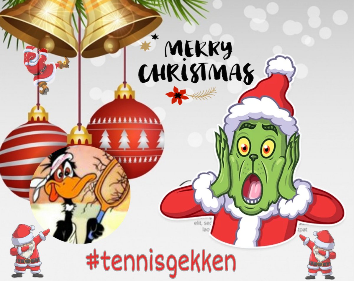 Enjoy the days and lets make fun tennis world 😜🎄🎅🏼🏆🥇🥂 #tennisgekken #tennisfun #HappyHolidays